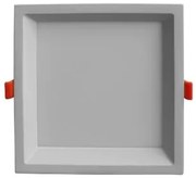 Luminária De Embutir Quadrado Low Frame 12W 4000K Led Bivolt 12X12X2Cm... (Branco)