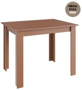 Mesa De Jantar Fixa Multiuso 100x70 Cm Em Mdp - Ceramic