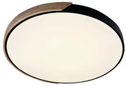 Plafon Ipê Redondo Ø62X05Cm Led 45W 3000K Bivolt Preto Amadeirado - Us... (Preto / Amadeirado)