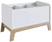 Caixa Organizadora de Brinquedos 3 Nichos 74cm Favo de Mel 010 Branco