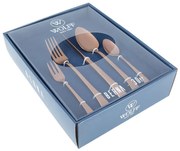 Faqueiro De Inox 30 Peças Berna Rosé Gold Fosco 71519 Wolf