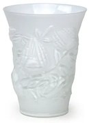 Vaso Pássaro Branco Leitoso Murano Cristais Cadoro