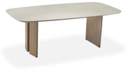 Mesa de Jantar Tessye Retangular Tampo com Vidro Pintado Base Laminado Melamínico