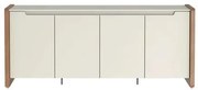 Buffet Bristol Tampo Off White Fosco Base Natural 1,80cm  - 70363 Sun house