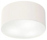 Plafon Cilíndrico Md-3048 Cúpula em Tecido 50x21cm Branco - Bivolt