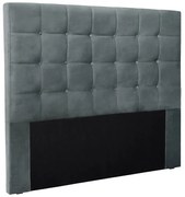 Cabeceira Cama Box Casal 140 cm Verona Veludo Cinza S04 - D'Rossi