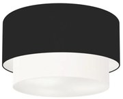 Plafon Para Banheiro Cilíndrico SB-3045 Cúpula Cor Preto Branco