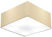 Plafon Quadrado Md-3053 Cúpula em Tecido 21/60x60cm Algodão Crú - Bivolt