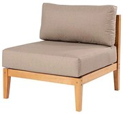 Sofa Modulo Com Encosto Cannes Cor Fendi Base Mel - 72482 Sun House