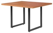 Mesa de Jantar Toulouse Base Aço Tampo Madeira Castanho 120cm - 58522 Sun House