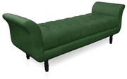 Recamier Olinda Suede 160 cm Pés Torneados Tabaco - D'Rossi - Verde