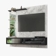 Painel de TV Home Suspenso Quartzo 180cm Atenna/Beige - Vizzato - Branco