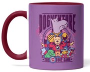 Caneca Dogventure Vingadogs Bone Game Roxo com Alça Vinho