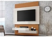 Painel Home Suspenso para TV TB120 Off White/Freijó - Dalla Costa