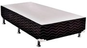 Base de Cama Box Light Black Alta Solteiro 88 cm (LARG) - 42677 Sun House