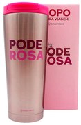 Copo Para Viagem  Poderosa Rosa