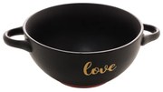 Consume Cerâmica Love Preto Matt/Rosa 12x7cm 28548 Wolff