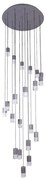 Pendente Led Aluminio Cinza 72w 3000k Capsula