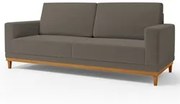 Sofá Living 145cm 2 Lugares Kayrós D05 Bouclê Cappucino - Mpozenato