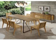 Conjunto Mesa Lumber e 6 Cadeiras Paty