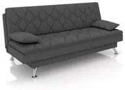 Sofá Cama para Sala de Estar Quarto 193cm Bela Z32 Linho Grafite - Mpo
