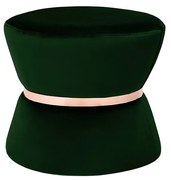 Puff Decorativo Sala de Estar 45cm Dhaka Veludo Verde G15 - Gran Belo