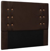 Cabeceira Gênova Para Cama Box Casal 140 cm Suede - D'Rossi - Café