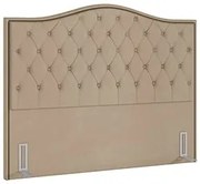 Cabeceira Cama Box Casal 140cm Siena P02 Veludo Bege - Mpozenato