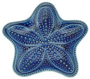 Jogo 4 Pratos Cerâmica Estrela Ocean Azul 21cm 28097 Bon Gourmet