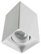 Spot De Sobrepor Cubo Quadrado 8X8X12,5Cm 1 X Mr16 / Plafon Branco | O...