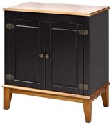 Buffet Antoine 2 Portas cor Preto e Amendoa 83cm  - 60741 Sun House