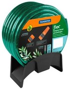 Mangueira Flex Tramontina Verde em PVC 3 Camadas 20 m com Engate Rosqueado, Esguicho e Suporte Mural