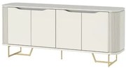 Buffet Albany Tampo Off White Fosco Base Dourado 180cm - 71062 Sun house