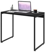 Mesa de Escritório Escrivaninha 90cm Dynamica Industrial C08 Preto Ôni