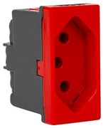 Modulo Tomada Pial Plus+ 10a Vermelho