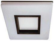 Plafon Vivaz 27X27Cm Led 16,4W Bivolt | Usina 19020/27 (BT - Branco Texturizado, 3000k)