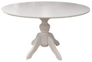 Mesa de Jantar Redonda Slim Munique - Branco  Kleiner