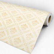 Papel de parede adesivo arabesco creme