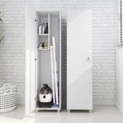 Armário Multiuso 1 porta Lavanderia AM3107 Branco