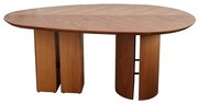 Mesa Jantar Sampa Orgânica Tampo e Base em Madeira cor Castanho 180 cm - 72354 Sun House