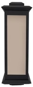 Arandela Vidro Aluminio Preto 78,1x24cm Toscana Trap Duo
