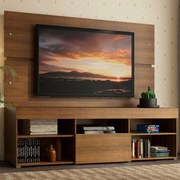 Rack com Painel Sobreposto para TV até 65 Polegadas Madesa Everest Rustic Cor:Rustic