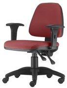 Cadeira Sky com Bracos Assento Crepe Vermelho Base Nylon Arcada - 54797 Sun House