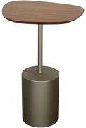 Mesa Lateral Baltimore Mini cor Amêndoa Suave com Base Bronze Light 38 cm - 72362 Sun House