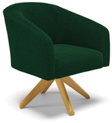 Poltrona Decorativa Giratória MA30 Stella Bouclê D03 - D'Rossi - Verde