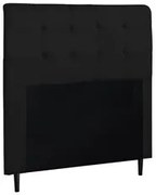 Cabeceira Cama Box Casal Queen 160cm Luna I02 Suede Preto - Mpozenato