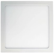 Luminária De Sobrepor Quadrado 18W 6500K Led Bivolt 22X22X4Cm Plafon |... (Branco)