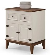 Buffet Antoine 2 Portas e 2 Gavetas Off White 74cm - 66569 Sun House