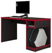 Mesa Para Computador Notebook Gamer X Preto/Vermelho - Fit Mobel