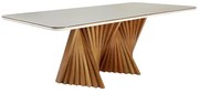 Mesa de Jantar com Vidro 200x110 cm Salitre - DT 55280